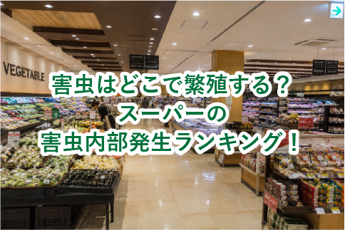 スーパーの害虫内部発生ランキング