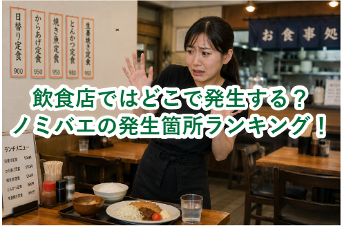 飲食店でのノミバエの発生箇所ランキング