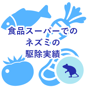 食品スーパーでのネズミの駆除実績(大阪府大阪市)