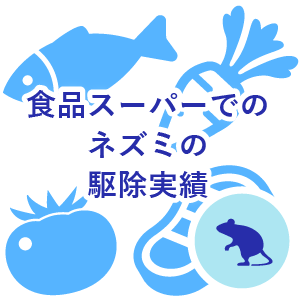 食品スーパーでのネズミ駆除実績